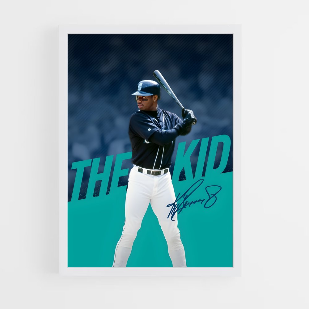 Poster Ken griffey run – affiche Baseball (vue 3)